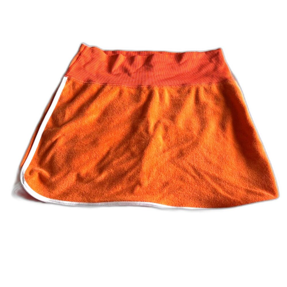 OFFLINE by Aerie Orange Terrycloth High Waisted Skort Retro